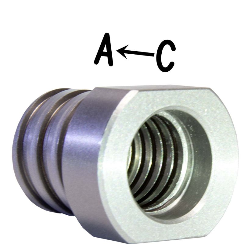 画像6: コアドリル回転軸レジューサー (ねじ山変換) (6)