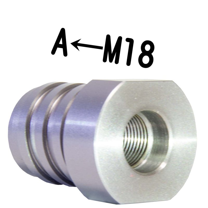 画像1: M18ねじ → Aロッドねじ　レジューサー (ねじ山変換) (1)