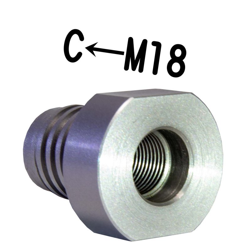画像1: M18ねじ → Cロッドねじ　レジューサー (ねじ山変換) (1)