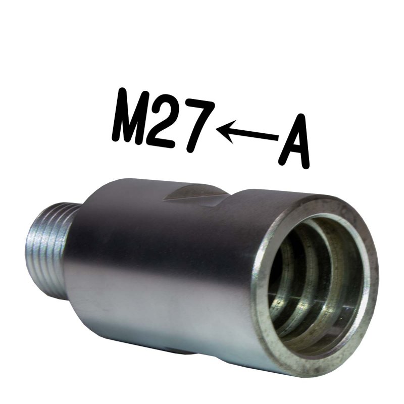 画像2: コアドリル回転軸レジューサー (ねじ山変換) (2)